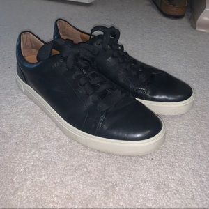 Frye Leather Sneakers black and white size 9